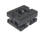 Plastronics 08LQ65S23030 open top 3.0 x 3.0mm (0.1181 inches) QFN test socket.