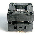 Enplas OTQ-64-0.4-01 open top, QFP, 64 pin, test socket.