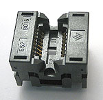 Sensata 652B0162211-001 open top, 16 pin SOP test socket.