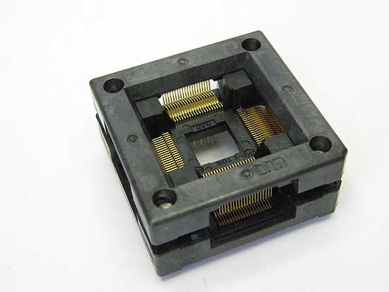 Sensata 3012-080-06-08 open top 80 pin TQFP test socket.