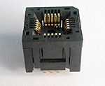 Yamaichi IC120-0204-205 open top, 20 pin PLCC test socket.