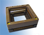 Enplas PLCC-84-1.27-31 open top live bug 84 pin PLCC test socket.